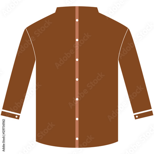 Ramadan shirt a stylish brown longsleeved buttonup shirt for the holy month.