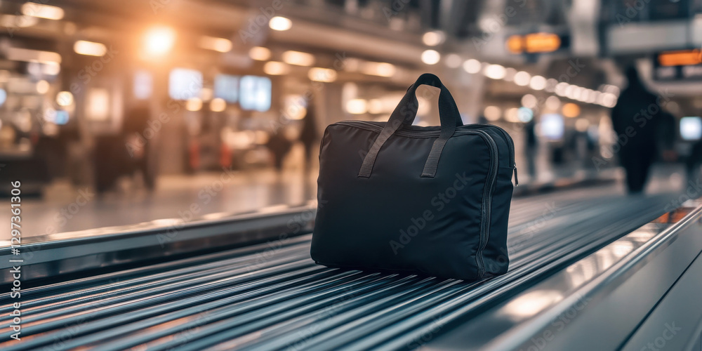 custom made wallpaper toronto digitalThe bag lies on the baggage belt at the airport, awaiting additional security screening, conveying an atmosphere of thorough inspection and precautions. Airport security concept