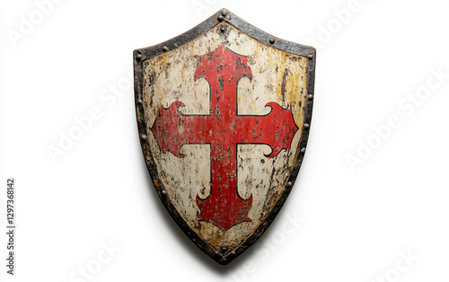 Legendary St George Era Knight Shield with Battle Scars