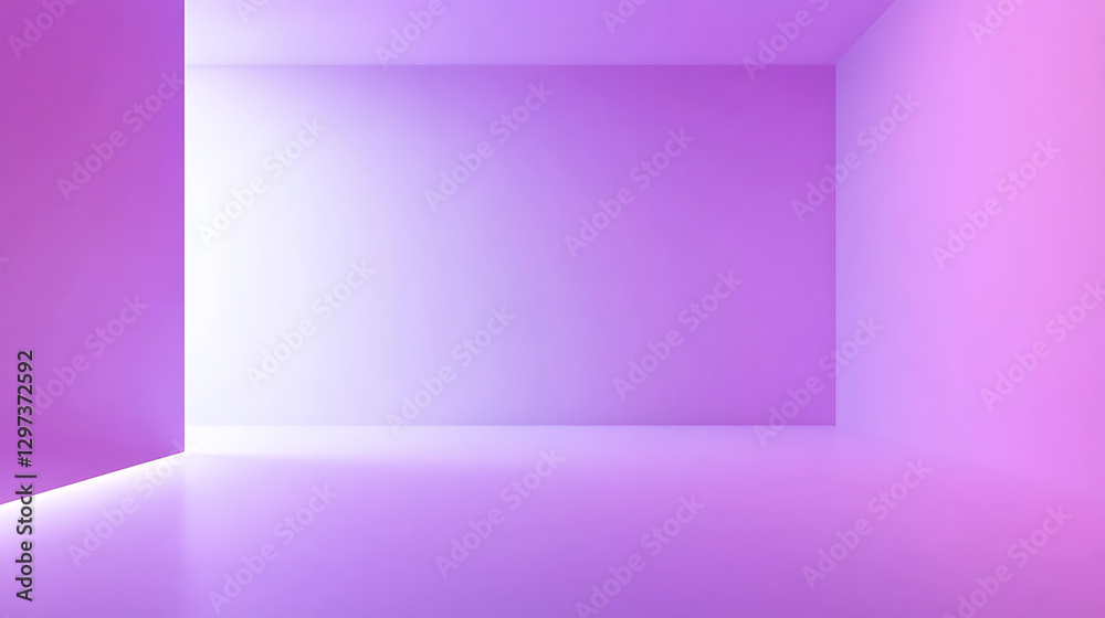 A room with a purple wall and a white floor A room with a purple wall and a white floor