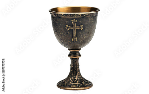 Chalice with a Subtle Cross Engraving