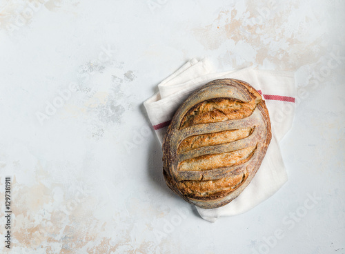 Loaves of sourdough bread