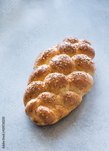 Homemade challah bread
