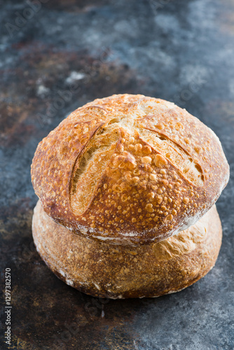 Loaves of wheat sourdough bread
