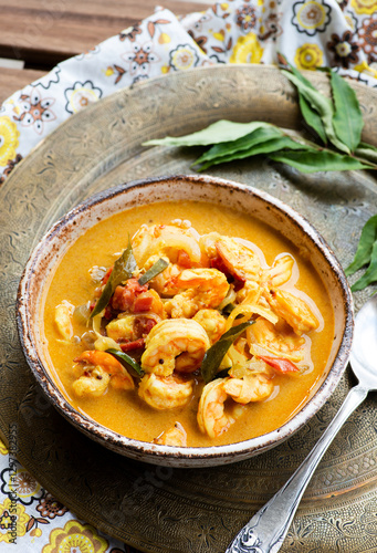 Spicy shrimp curry