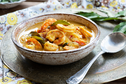 Spicy shrimp curry