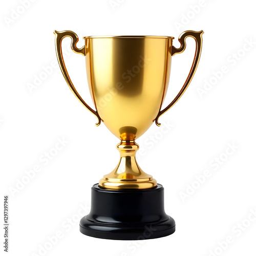 Wallpaper Mural A golden trophy with handles on transparent background Torontodigital.ca