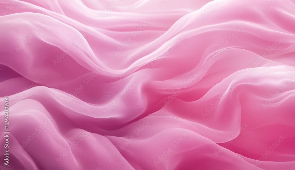 Obraz premium Soft pink draped fabric texture