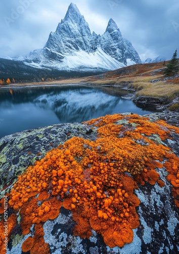 Dramatic Scenery of Canada's Mount Assiniboine Provincial Park featuring Naiset Point, ideal for travel and tourism promotion