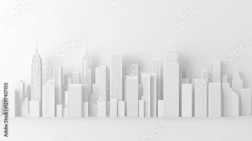 3D Model White City Skyline (1)