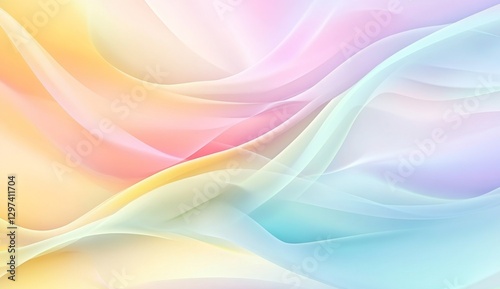Abstract pastel flowing fabric background with soft colors