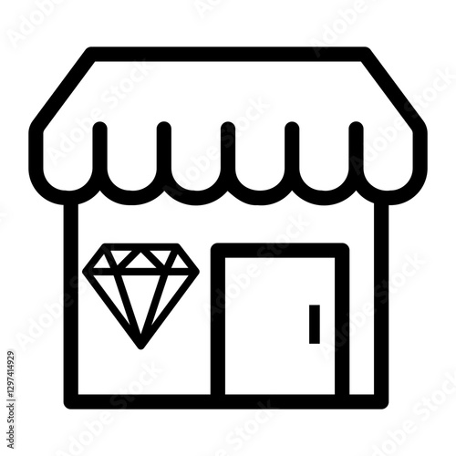 jewelry store Line Icon