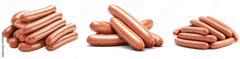 A transparent PNG of a cut-out sausage set, showcasing various types of sausages with clean, crisp details and no background.
A transparent PNG of a cut-out sausage set, showcasing various types of sausages with clean, crisp details and no background.