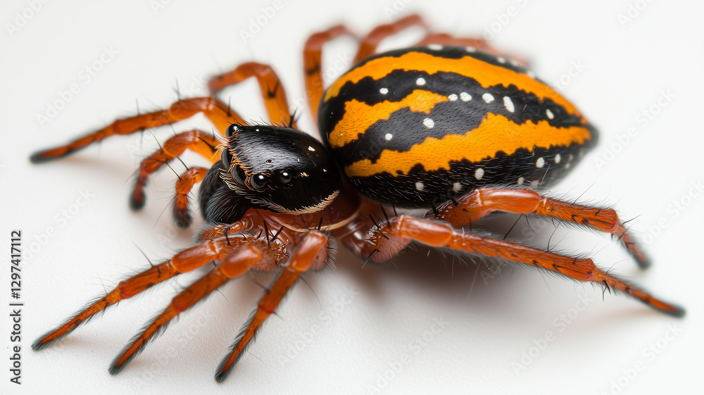 Fototapeta premium Indian Ornamental Spider Close-Up 