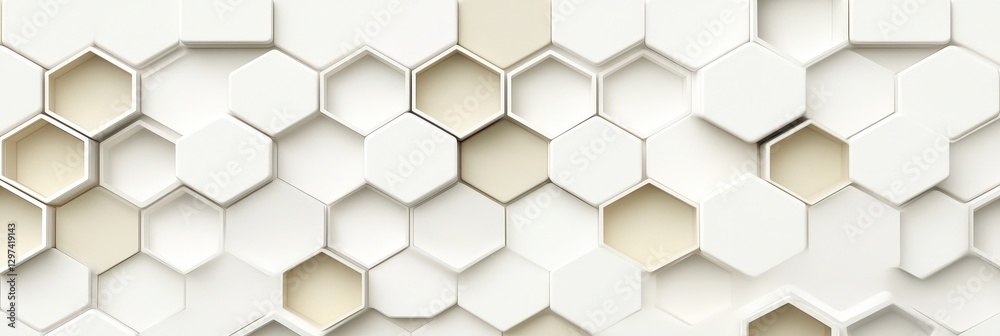 Fototapeta premium Hexagonal cells in a close up, showing cell pattern as background or abstract texture