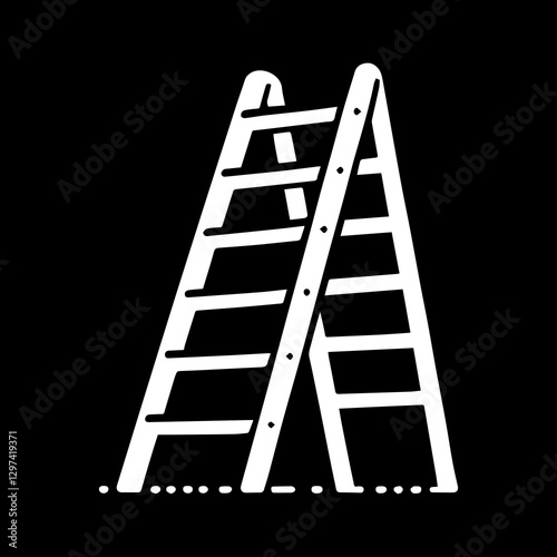 Ladder simple minimalist illustration design vector