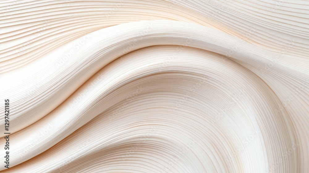 Abstract wavy cream-colored lines. Possible use Backgrounds, textures Abstract wavy cream-colored lines. Possible use Backgrounds, textures