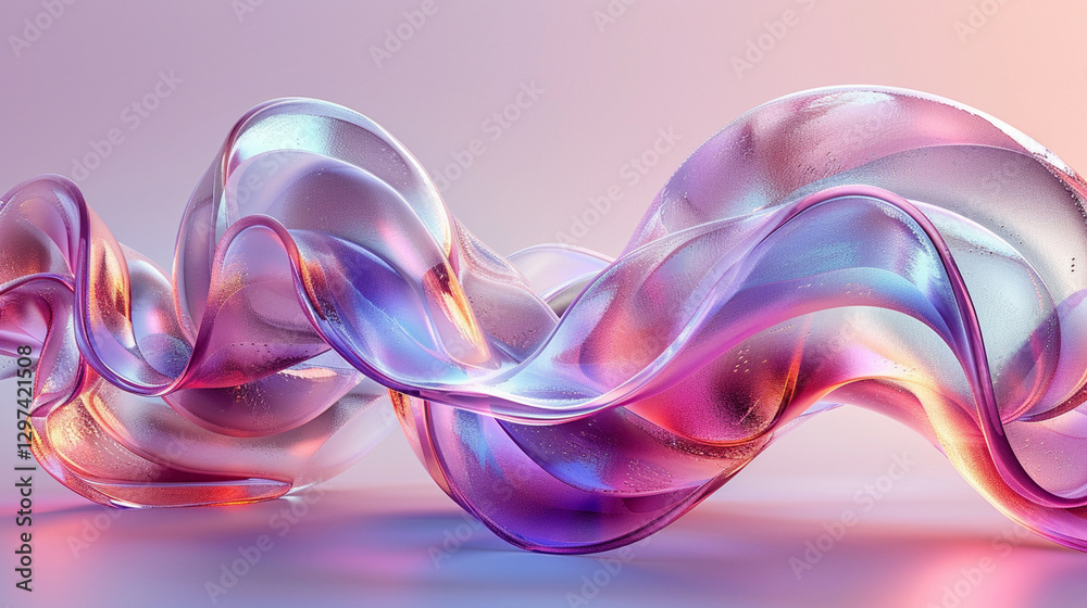 Iridescent Fluid Shapes in Motion