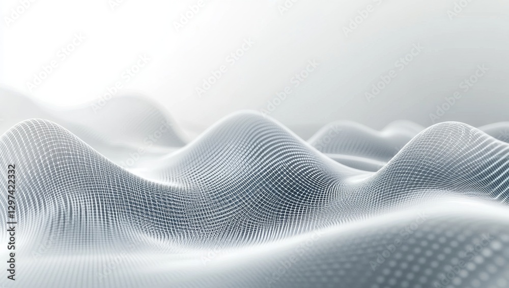 Abstract digital landscape, network flow, data waves, blurred background Abstract digital landscape, network flow, data waves, blurred background