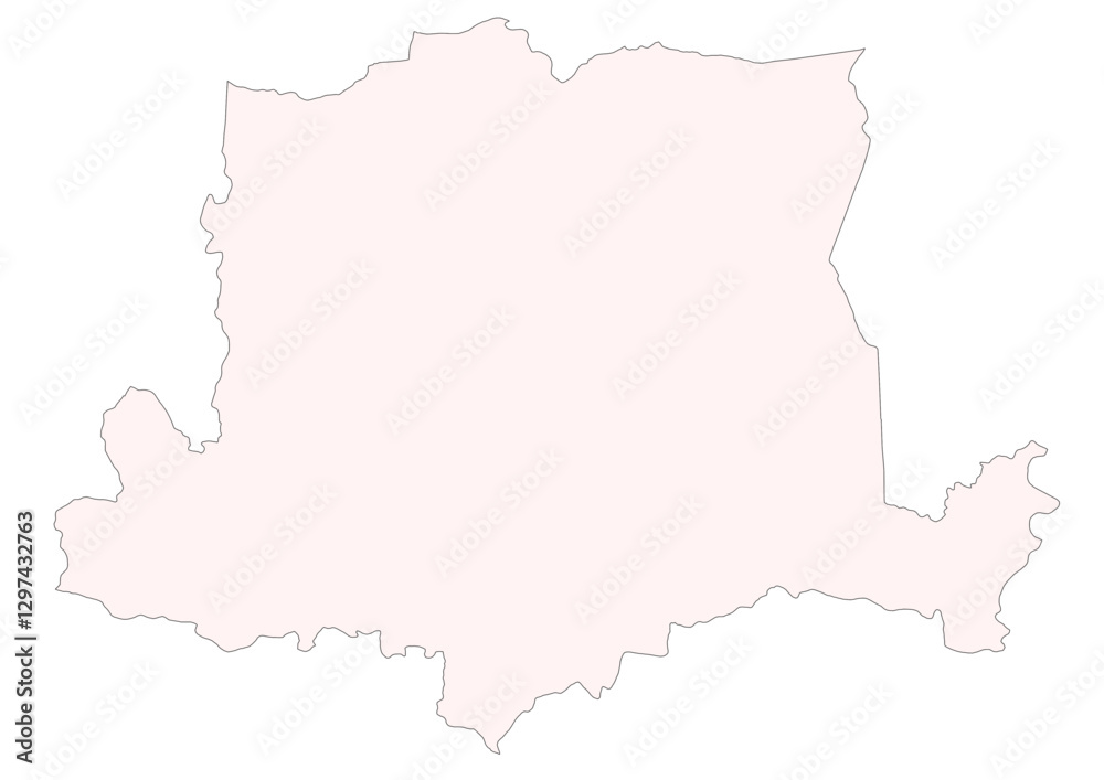 vector map silhouette of arranquitas town area in the country of puerto rico