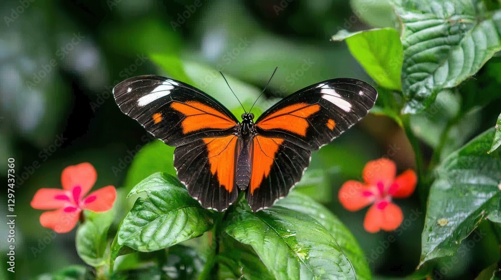Striking Image of a Lush Vibrant Butterfly Garden in Full Bloom Showcasing Diverse Flowers Foliage and a Captivating Butterfly Amidst the Thriving Natural Ecosystem Striking Image of a Lush Vibrant Butterfly Garden in Full Bloom Showcasing Diverse Flowers Foliage and a Captivating Butterfly Amidst the Thriving Natural Ecosystem