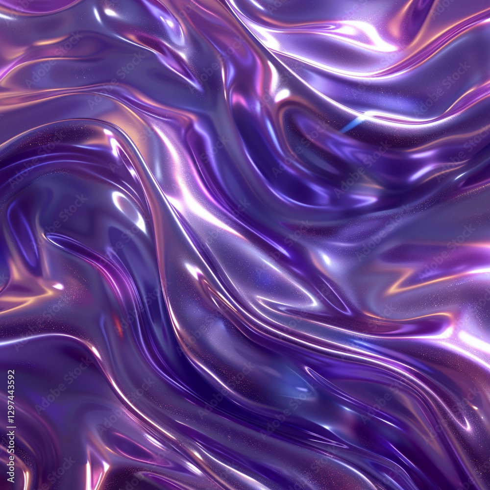 Obraz premium Soft Purple Waves Flowing Smoothly