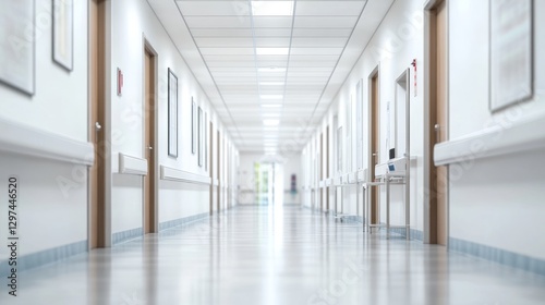 Wallpaper Mural Hospital corridor showcasing modern healthcare design and serene atmosphere
 Torontodigital.ca