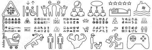 icon vector diversity shop set purchase collection