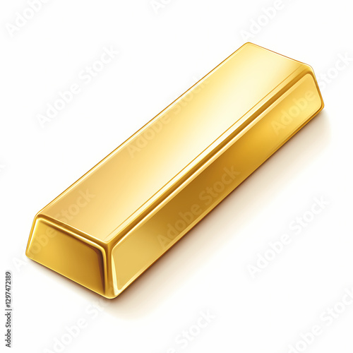 shiny gold bar with smooth surface reflecting light beautifully