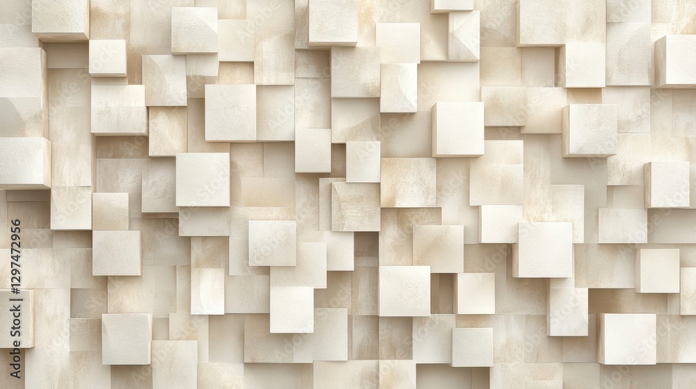 Abstract Beige Square Pattern Abstract Beige Square Pattern