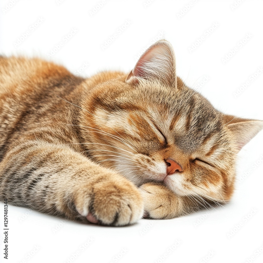 Relaxing Cat in Peaceful Slumber Relaxing Cat in Peaceful Slumber