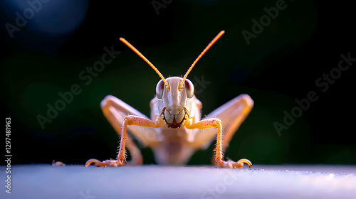 Extreme Macro Photography of a Grasshopper: Detailed View of Legs and Wings