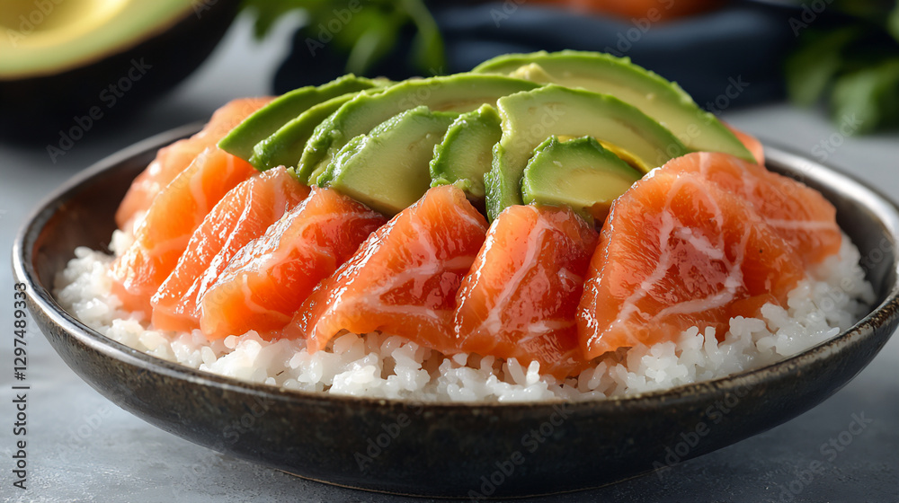 salmon avocado don salmon avocado don