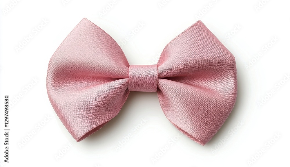 Elegant Soft Pink Satin Bow