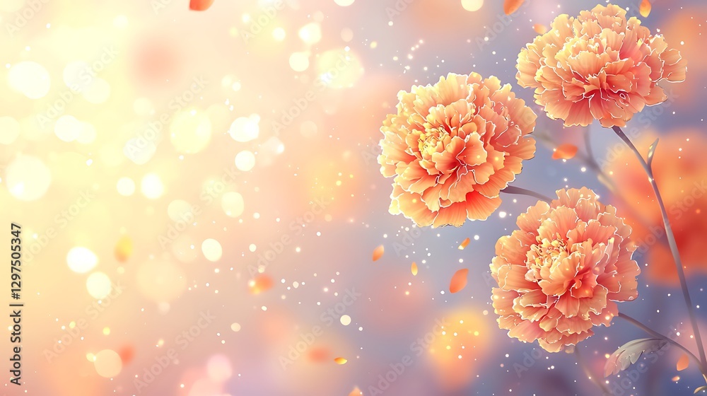 Nature's floral beauty captivating flowers in a dreamy garden light environment Nature's floral beauty captivating flowers in a dreamy garden light environment
