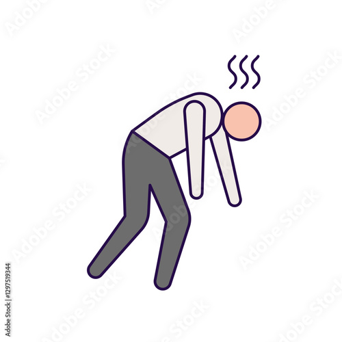 businessman stress icon