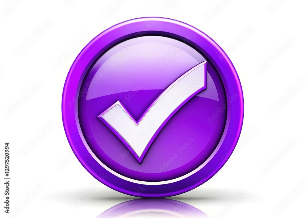 Purple Check Mark in Circle Purple Check Mark in Circle
