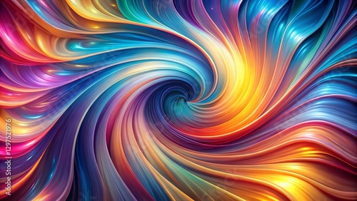 Abstract Swirling Vibrant Hues A Symphony of Colorful, Dynamic Curves and Radiant, Energetic Lines