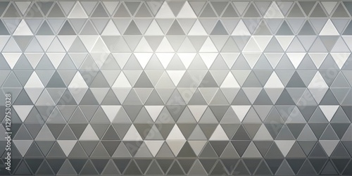 Abstract grayscale triangular mosaic pattern design, perfect for modern backgrounds and contemporary design projects.