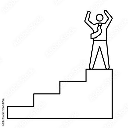 climbing stairs icon