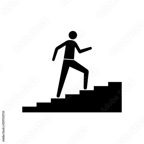 climbing stairs icon
