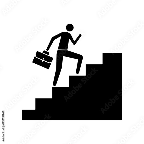 climbing stairs icon