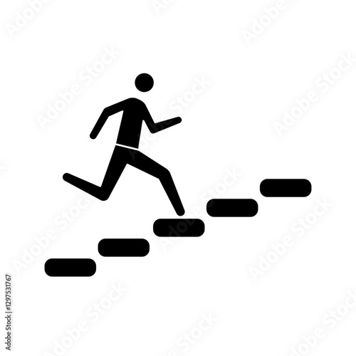 climbing stairs icon