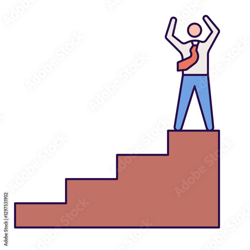climbing stairs icon