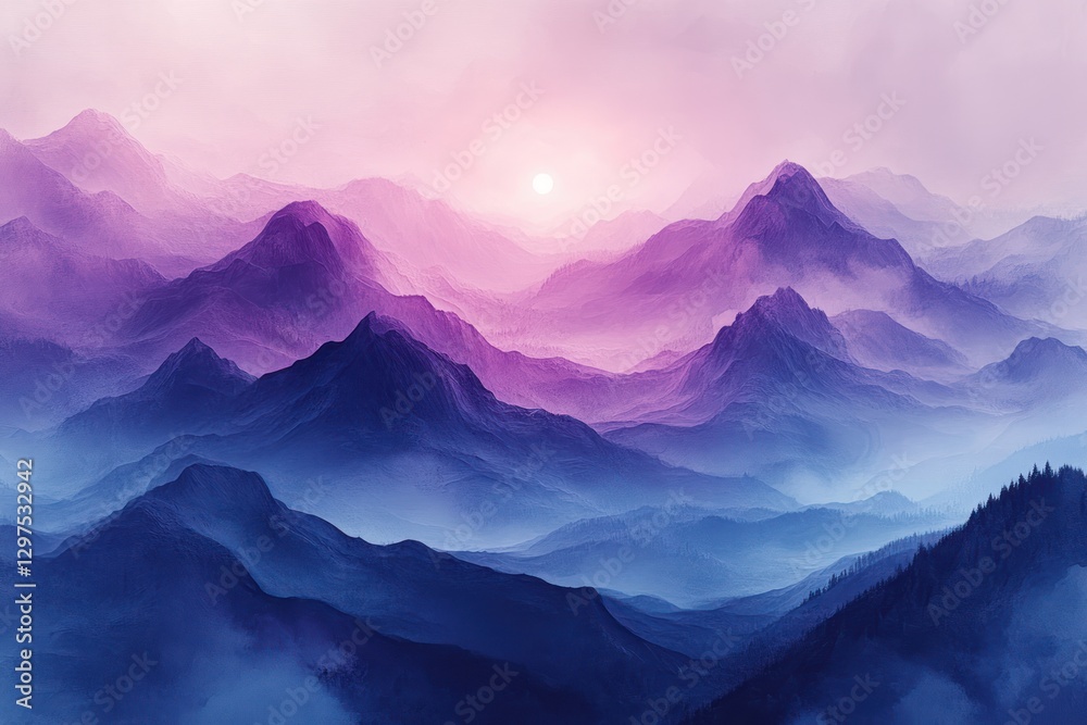 Abstract Pastel Landscape Soft Brush Strokes Lavender Sky Blue Ethereal Light Serene Minimalist Abstract Pastel Landscape Soft Brush Strokes Lavender Sky Blue Ethereal Light Serene Minimalist