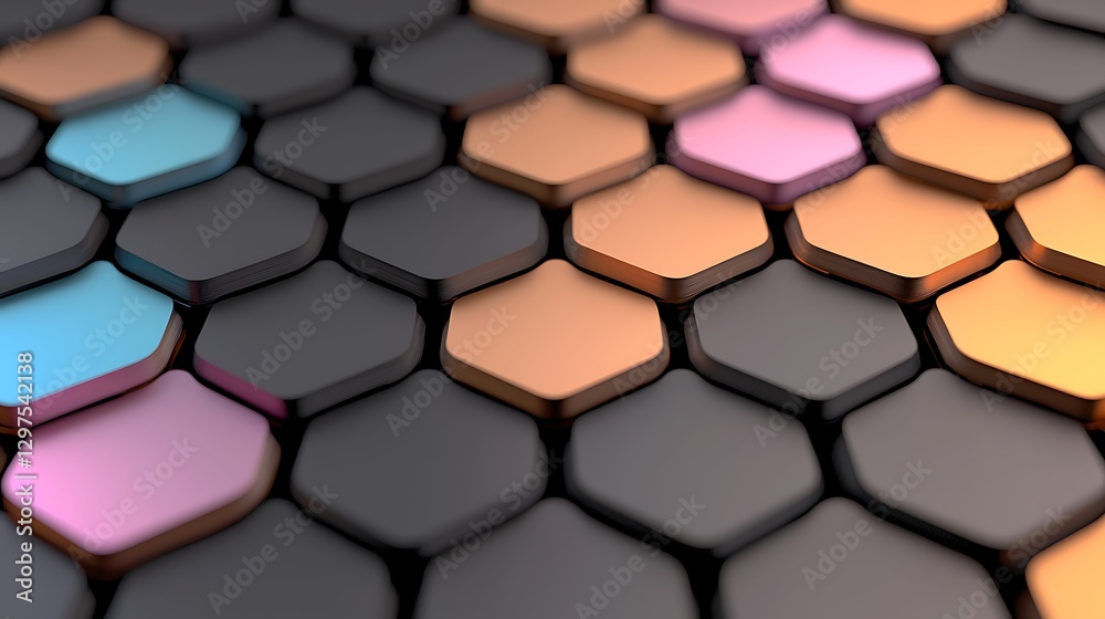 Dynamic hexagonal patterns abstract design digital art modern aesthetics close-up visual innovation Dynamic hexagonal patterns abstract design digital art modern aesthetics close-up visual innovation