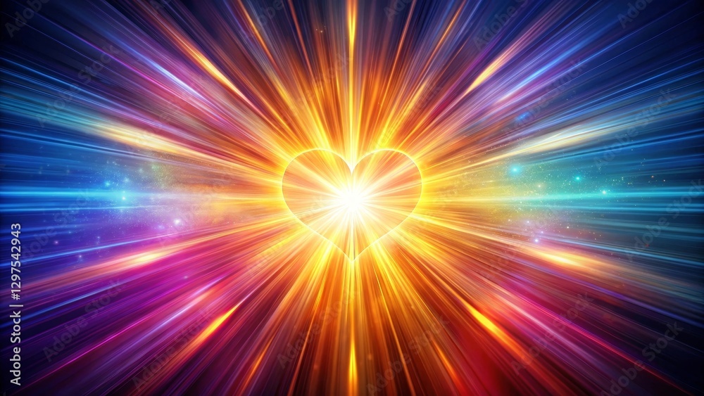 Radiant Heart Burst A Celestial Display of Love and Light's Energetic Radiance Radiant Heart Burst A Celestial Display of Love and Light's Energetic Radiance