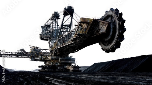 Gigantic Bucket-Wheel Excavator in a Coal Mine