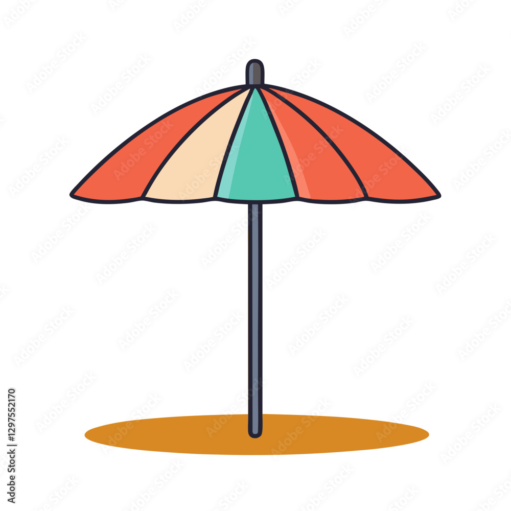 Beach Umbrella with Red and Yellow Colors, A colorful illustration of a beach umbrella with red and yellow stripes, symbolizing sunny beach vacations and outdoor relaxation.
Beach Umbrella with Red and Yellow Colors, A colorful illustration of a beach umbrella with red and yellow stripes, symbolizing sunny beach vacations and outdoor relaxation.