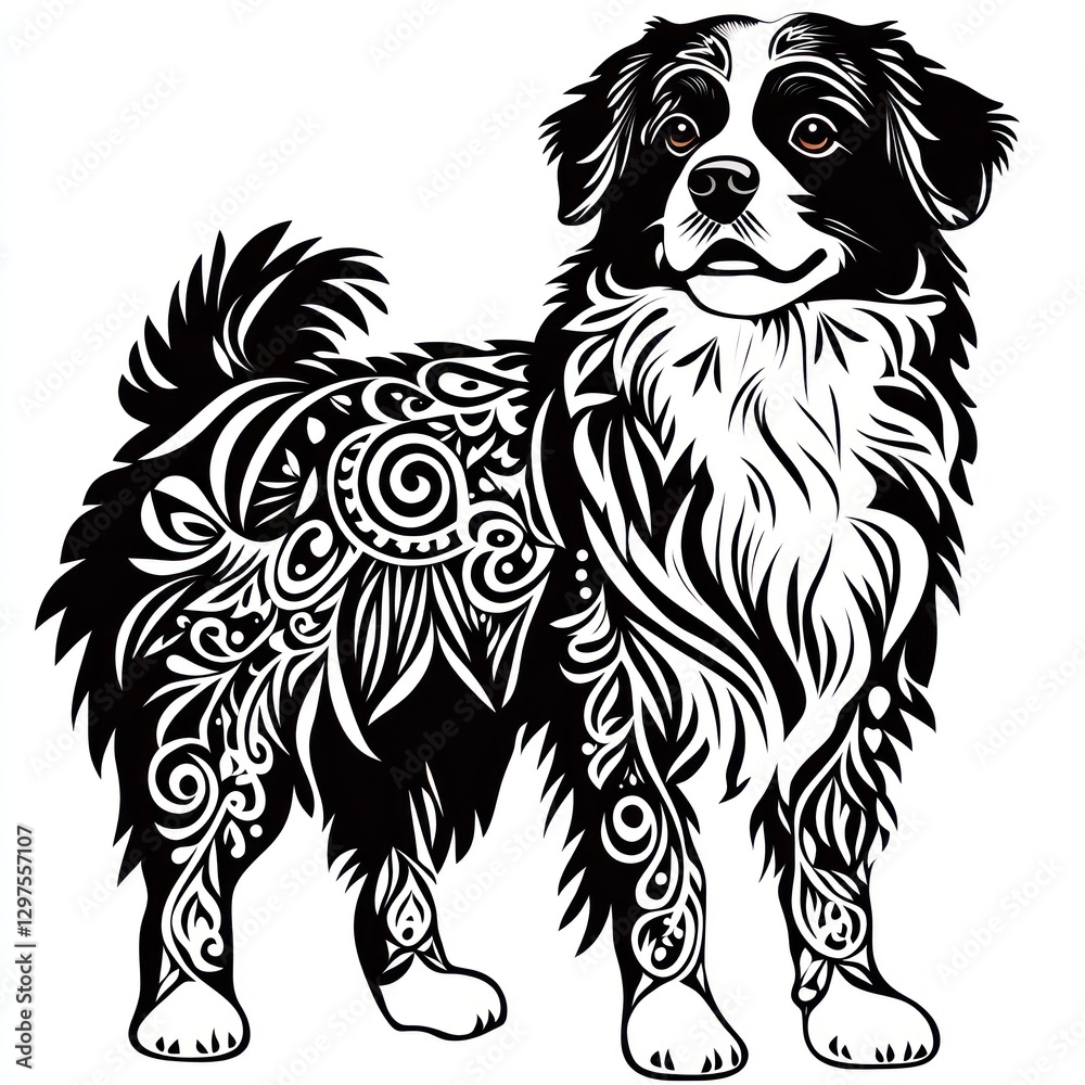 Obraz premium Ornate Border Collie